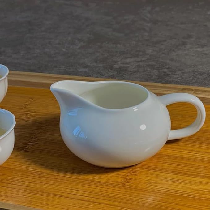 Housoutil Saucière en porcelaine, pot à sauce, pot à sauce, pot de service, bol séparateur de graisse pour sauce, salade, steak, cuisine, restaurant, barbecue - Nail Gallerys