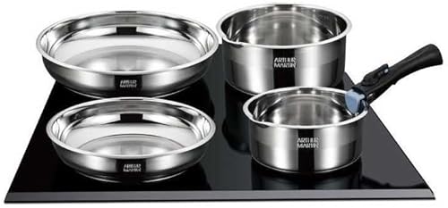 Arthur Martin AM2238 batterie de cuisine inox 10 pièces - Nail Gallerys