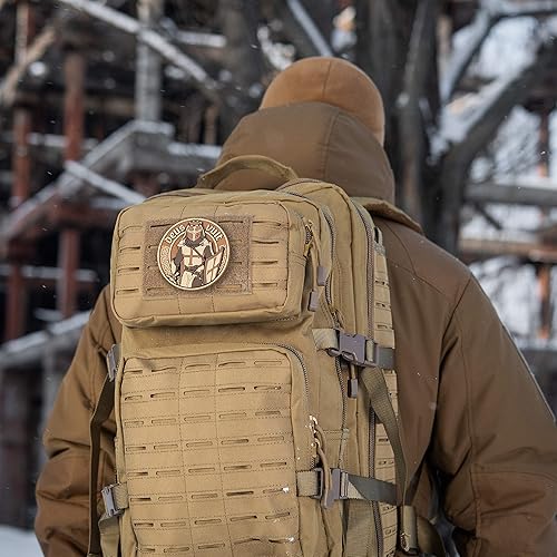 М-tac Deus le veut Crusader en PVC 3d Moral Patch militaire et tactique armée en caoutchouc Coyote - Nail Gallerys