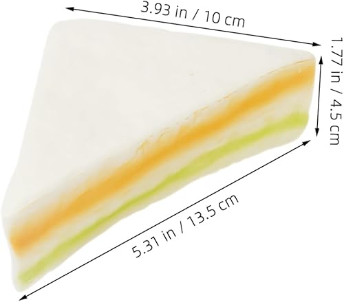 Hemobllo Modèle Sandwich De Simulation Artificiel De Simulation Jouer à La Nourriture Réaliste Modèle De Faux Modèle De Sandwich Nourriture De Simulation Réaliste Unité Centrale - Nail Gallerys
