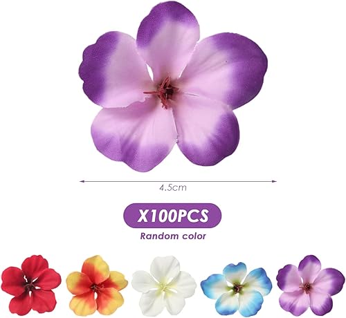 Lot De 100 Fleurs Artificielles, Décoration Florale, Décoration Hawaïenne, Décoration De Table Fleurie, Décoration De Table De Fête D'Été, Décoration De Fleurs Artificielles - Nail Gallerys