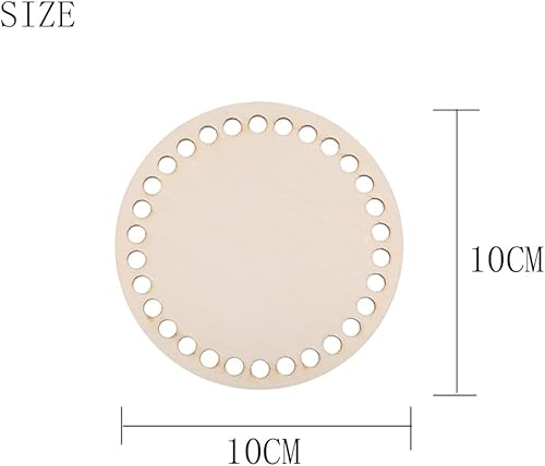 HUATEEN Fonds de Panier à Crocheten,5 PCS Bases de Panier Bois Naturel pour Panier Au Crochet Rond 10CM pour Artisanale de Fournitures de Tissage de Panier de Bricolage Décoration Maison - Nail Gallerys