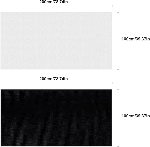 Entoilage Thermocollant 100 * 200 cm Entoilage Fusible Couleur Blanche Non Tissé Entoilage pour Travaux Manuels Plis de Repassage Renforcement des Vêtements Peut être Découpé - Nail Gallerys