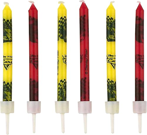 Pixar Bougies d'anniversaire avec Support, 81575, Vert/Rouge Taille Unique - Nail Gallerys