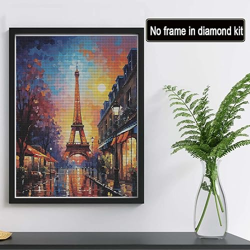 Reofrey DIY Tour De Paris Diamond Painting Accessoires, Paysage 5D Broderie Diamant Kit Complet Point De Croix Strass Diamant Painting, Peinture Diamant Craft Home Artisanat Murale Décor 30x40cm - Nail Gallerys