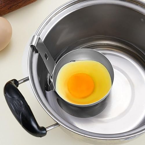 Lpitoy Pocher À Oeufs en Acier Inoxydable, 3 Pièces Machine À Oeufs Pochés Parfaite, Cuiseur À Oeufs Rond pour Outil De Cuisine De Petit Déjeuner Coquetiers Pochés - Nail Gallerys