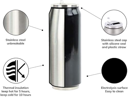 Yoko Design - CANETTE SOFT ISOTHERME 280 ml COLORIS BLEU CANARD - Nail Gallerys