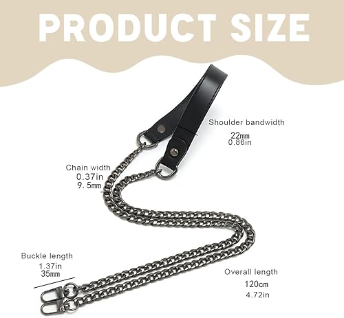 Sangle de Chaîne en Cuir Chaîne Sac à Main Chaine Sac Chaînes de Sac à Main en Métal Remplacement Chaine pour Sac a Main Doré Chaîne de Sac à Main avec Boucles 120cm pour Sac Bandouliere - Nail Gallerys