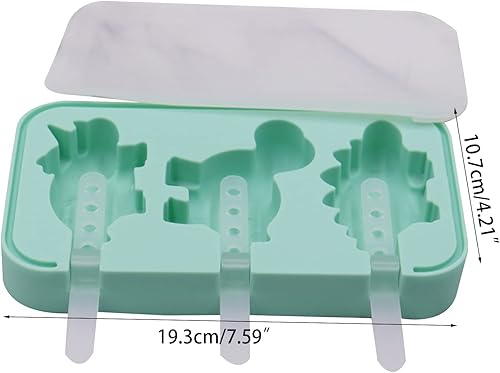 GAD Moules à glace en silicone réutilisables Motif dinosaure - Nail Gallerys