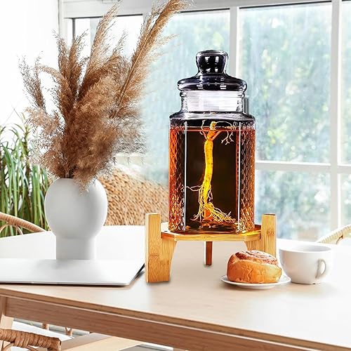 Support De Distributeur De Boissons En Bois - Support De Distributeur De Boissons En Bois | Support De Distributeur D'eau En Verre Rond | Porte-bouteille D'eau, Porte-bouteille D'eau Multifonctionnel - Nail Gallerys