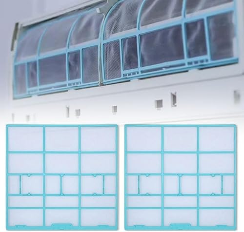 Lot de 2 filtres à poussière pour climatiseurs d'intérieur pour une gestion efficace de la poussière (30 x 29) - Nail Gallerys