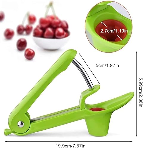 IKOPFLN 1 PCS Denoyauteur pour Cerises, Dénoyauteur Mirabelle, Denoyauteur Cerise et Prune, Dénoyauteur à Cerise, Dénoyauteur Olives, Dénoyauteur de Cerise pour Enlever les Olives(Vert) - Nail Gallerys