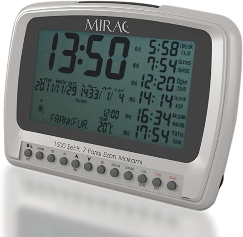 Mirac Ezan Saati Horloge de prière - Nail Gallerys