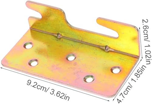 Ciieeo Lot De 4 Connecteurs De Cadre De Lit De Lit en Fer Fixations De Rail De Lit pour Têtes De Lit Et Pieds De Lit Fixations Sécurisées pour Cadres en Bois - Nail Gallerys
