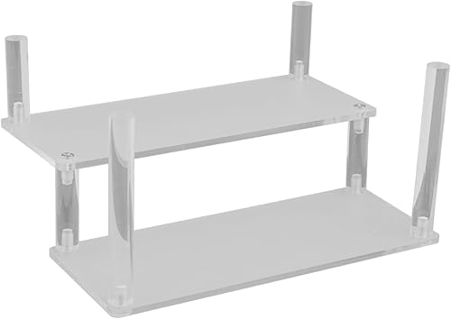 Jotekonoby Présentoir en acrylique transparent pour figurines, jouets, cupcakes, aliments, desserts, parfums, étagères en acrylique (20 cm) - Nail Gallerys