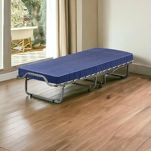 Talamo Italia - Lit Pliant Venera, Lit de Camp à 15 Lattes, Matelas Inclus, Lit bébé Peu encombrant, 100% Made in Italy, 80x190h39 cm - Nail Gallerys