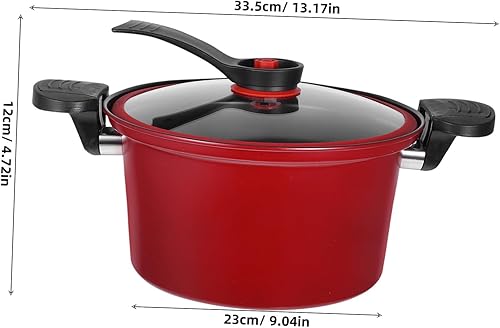 Cabilock Marmite multifonctionnelle cocotte minute autocuiseur antiadhésif mijoteuse cocotte-minute le potage pot de cuisine sous pression micro-autocuiseur autocuiseur tour Un verre rouge - Nail Gallerys