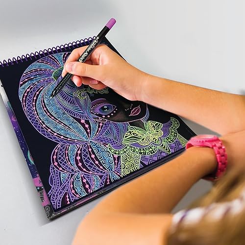 Nebulous Stars Zentangle Black Pages Creative Sketchbook - Eclipsia, Multi, NS11121 - Nail Gallerys