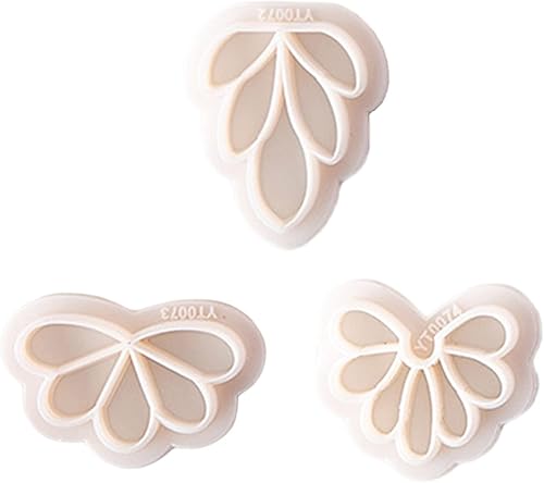 Lamala Emporte-pièces en argile florale - 3 styles - Esthétisme - Pour la fabrication de bijoux - Petits modèles en argile - Moule à pendentif - Nail Gallerys