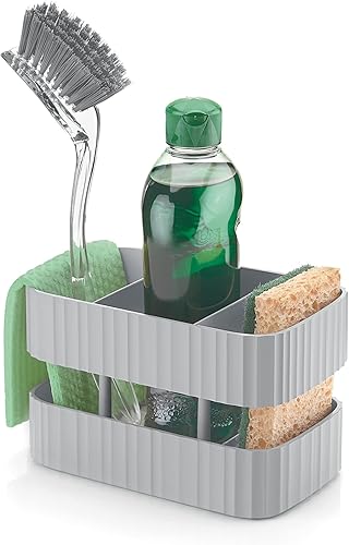 Guzzini - Eco-Kitchen TIDY&SAFE, Organisateur d’évier - Gris Clair Opaque - 18240033 - Nail Gallerys