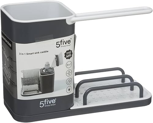 5 five simply smart SG Secret de Gourmet Organisateur d'évier Gris Neo - Nail Gallerys