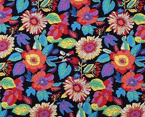 Carrées de Tissu Patchwork en Coton 7 pièces Tissus en Coton Bundle 50 * 50cm Motif Floral et Pois Assortis Tissus de Coton au Mètre pour Couture Patchwork Couture Chiffons DIY Artcraft - Nail Gallerys