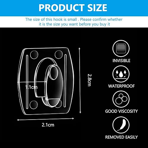 Ainiv 80 Pcs Accroche Tableau Sans Percer Crochets Adhésifs Muraux, avec 80 Bandes Adhésives, Enlèvement Sans Dommage, Décoration Suspendus pour Guirlande Lumineuse, Cadres Photo - Nail Gallerys