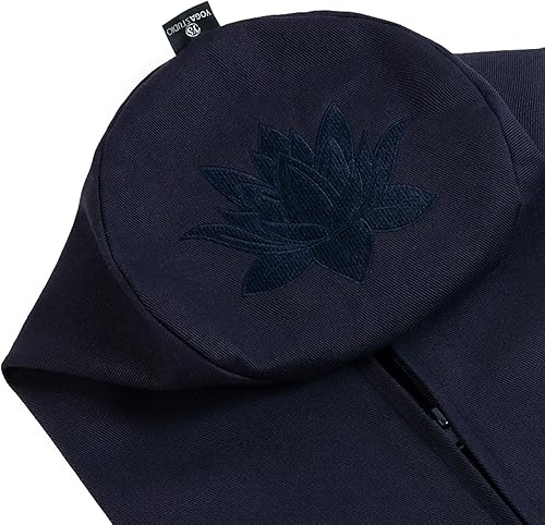 Yoga Studio Housse de traversin de rechange en coton bio avec poignée et fermeture éclair (vert olive) - Nail Gallerys