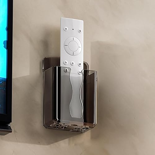 Support mural pour télécommande, support mural pour télécommande TV | Support de télécommande flottant chic | Support mural pour téléphone sans perceuse, accessoires de rangement, étagère flottante ad - Nail Gallerys