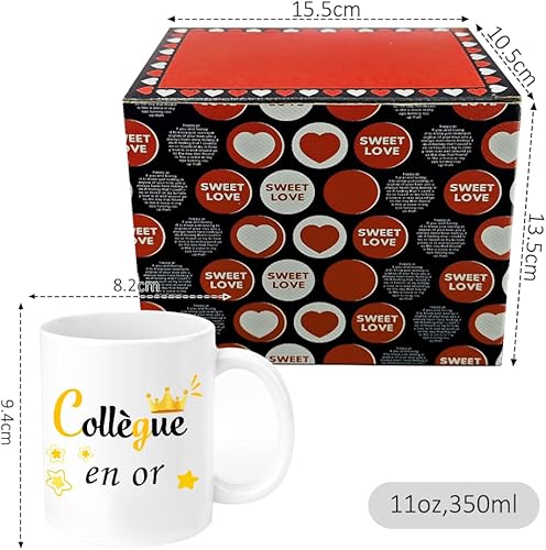 Cadeau Collegue De Travail Femme,Cadeau Collègue,Cadeau Pour Collegue De Travail,Cadeau Départ Collègue,Mug Collegue,Mug Collegue De Travail,Tasse Collegue De Travail,Cadeau Secret Santa Collegue - Nail Gallerys
