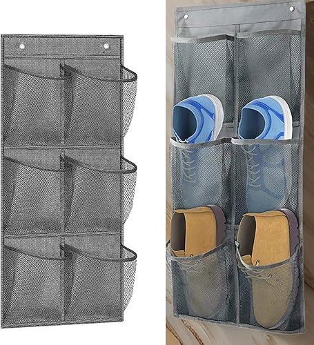 MHADBKH 6 compartiments efficaces à suspendre en tissu non tissé portable avec 6 sections pour articles de salle de bain - Nail Gallerys