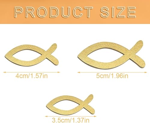 EBHO 21 Pièces Décorations en Forme de Poisson en Bois, Poissons Décoratifs en Bois Décoration de Table, pour Confirmation de Communion, Décoration Vintage, Décoration de Table, Initiation, Baptême - Nail Gallerys