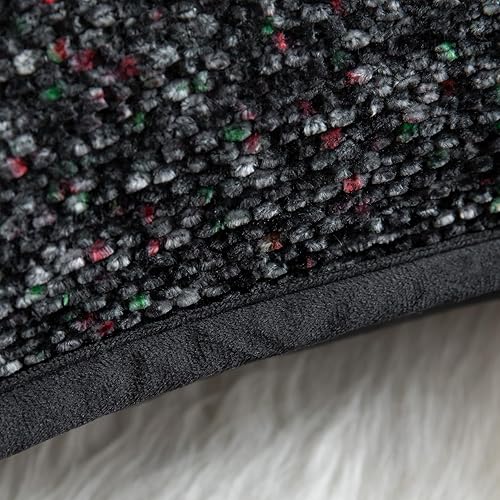 YAERTUN Lot de 2 housses de coussin décoratives carrées en tissu chenille teint sur nœuds - Confortables et doux pour canapé, chambre à coucher, salon, 65 x 65 cm, gris clair - Nail Gallerys