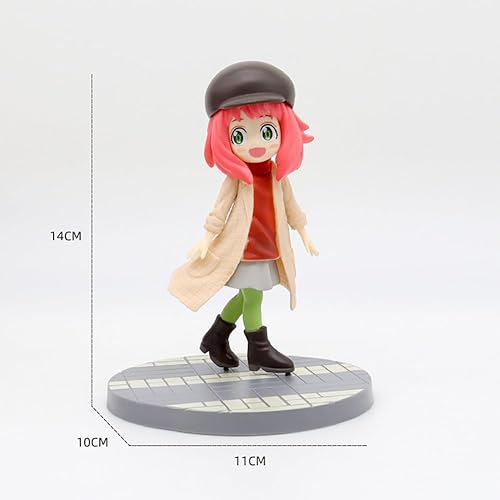 JXGZHNYL Statuette espion × Famille - Décoration de bureau - Décoration de gâteau (robe tendance Anya Forger) - Nail Gallerys