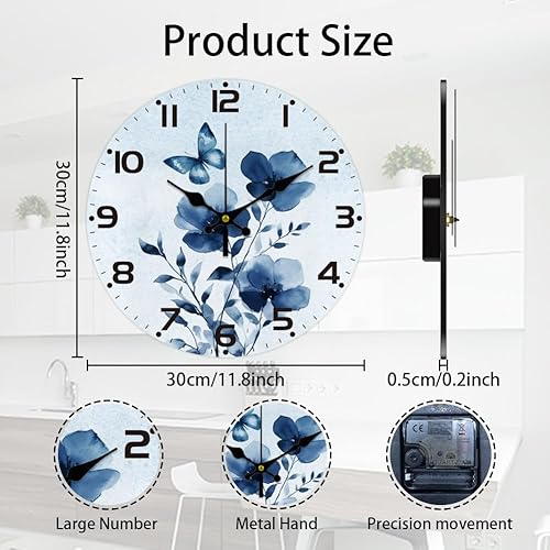 CHGCRAFT Horloge Murale Phare Océan Fonctionne à Piles Silencieuse sans Tic Tac Décorative pour Salon Bureau Chambre à Coucher Décoration D'Intérieur - Nail Gallerys