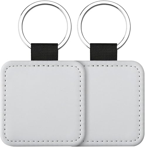 Elqubkan Lot de 30 porte-clés pour sublimation, en PU brillant, de transfert, différents types de sublimation - Nail Gallerys