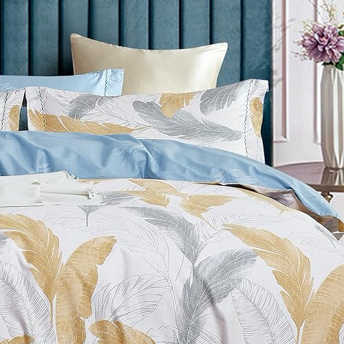 Générique Percale 100% Coton 80 Fils Ensemble Parure de draps 4 Pièces_MF-50 Beige - Nail Gallerys