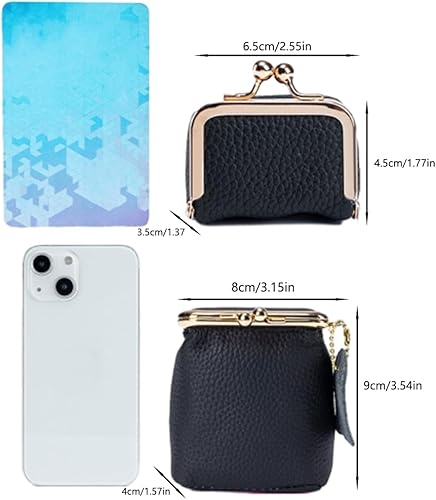 Mini boîte à bijoux en cuir véritable, boîte à bijoux compacte, sac à rouge à lèvres multifonctionnel pour femme, mini porte-monnaie et organisateur de bagues en diamant avec boucle réglable (noir) - Nail Gallerys