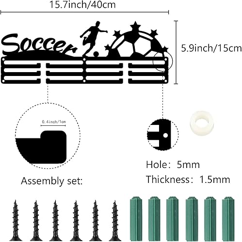 CREATCABIN Porte-Médailles Course Pied,Support Mural Médailles,Étagère Médailles Sport,Électrocardiogramme Noir,Décoration Murale,Organisateur Médailles,Support pour Accrocher 60médaille,Ruban 40x15cm - Nail Gallerys
