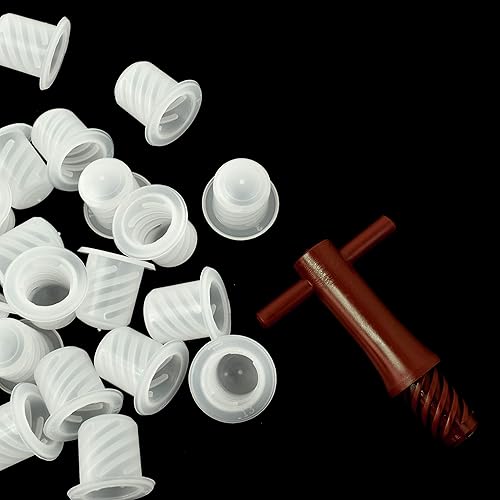 Duhalle Lot de 40 Bouchons Pratic - 19 x 25 mm - Nail Gallerys