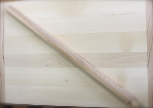 Panetta Casalinghi Rouleau à pâtisserie en bois avec une poignée, beige, 4,5 x 100 cm - Nail Gallerys