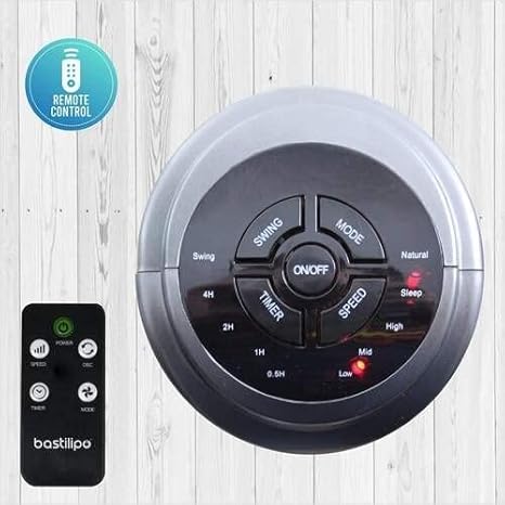 Bastilipo - Ventilateur tour avec télécommande, puissance 50 W - 3 vitesses, Sagres - Nail Gallerys