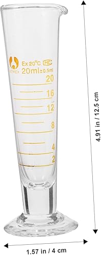 FIXOSHEE Bécher Verre Gradué de Béchers Verre pour Laboratoire Précise pour Projets Scientifiques - Nail Gallerys