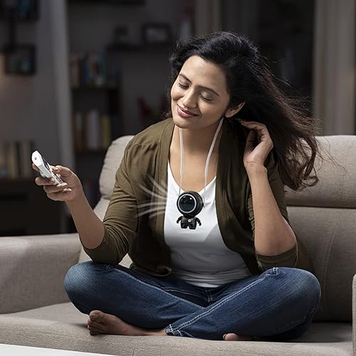 Petit ventilateur portable à suspendre au cou pour astronaute (blanc, taille unique) - Nail Gallerys