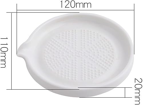 LATRAT Râpe en céramique, assiette à râper en porcelaine, râpe à gingembre, râpe à ail, râpe à légumes pour gingembre, ail, oignon, style 4 - Nail Gallerys