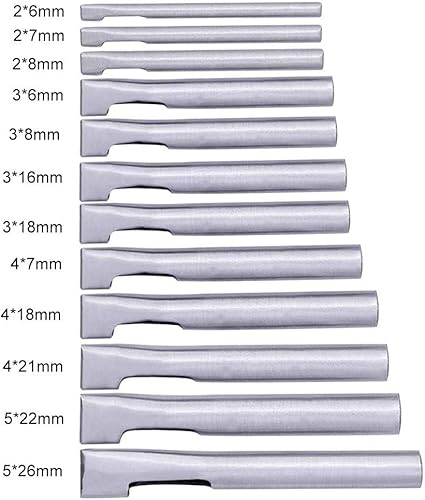 Lot de 12 perforatrices ovales en cuir avec poche de rangement pour l’artisanat, la ceinture, le bracelet de montre, le portefeuille et le bricolage. - Nail Gallerys