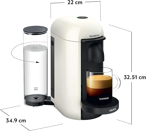 Krups Nespresso Vertuo Plus Machine à café Réservoir d'eau 1,1 l Blanc. - Nail Gallerys