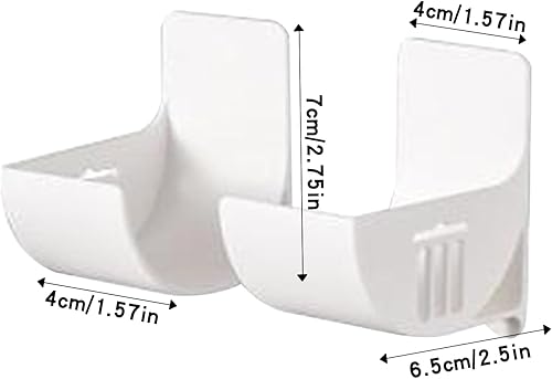 Tolenre Lot de 4 supports muraux pour sacs poubelles - Organisateur de sacs poubelle pour cuisine - Rangement et organisation - Accessoires de cuisine - Système de rangement (blanc) - Nail Gallerys
