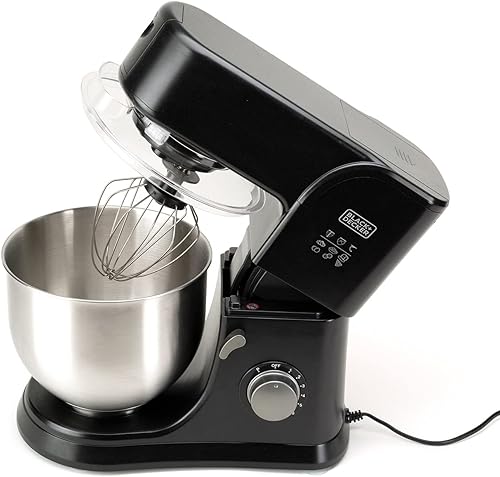 Black + Decker BXMX500E Batteur électrique 500 W, 5 vitesses+ turbo, Acier inoxidable, Plastique, Noir - Nail Gallerys