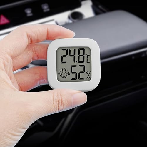 Reheyre Jauge d'humidité, indicateur de confort d'air, en plastique, électronique à faible puissance, mini thermomètre numérique pour serre/voiture/maison/bureau - Rose - Nail Gallerys